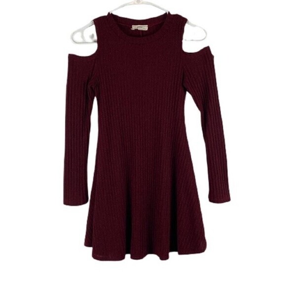 Pinc Dresses & Skirts - Pinc Dress Womens Small Red Burgundy Long Sleeve Mini Dress